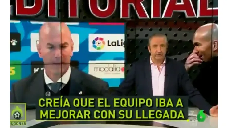Fuerte editorial de El Chiringuito: "El cambio en el Madrid comienza contigo, Zidane"