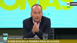 Costa en TNT Sports: "Ya le avisaron a Central que el 70% del estadio será para Boca"