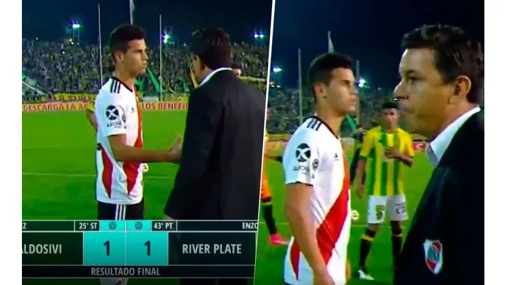 Gallardo no le tendió la mano a Ferreira.