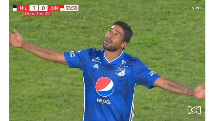 Millonarios vs Junior. (Captura de pantalla)