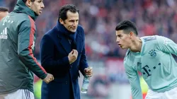 James Rodríguez en el juego entre Núremberg y Bayern Múnich.