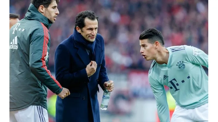 James Rodríguez en el juego entre Núremberg y Bayern Múnich.