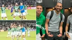 Los festejos de Hernán Barcos en el clásico contra América.