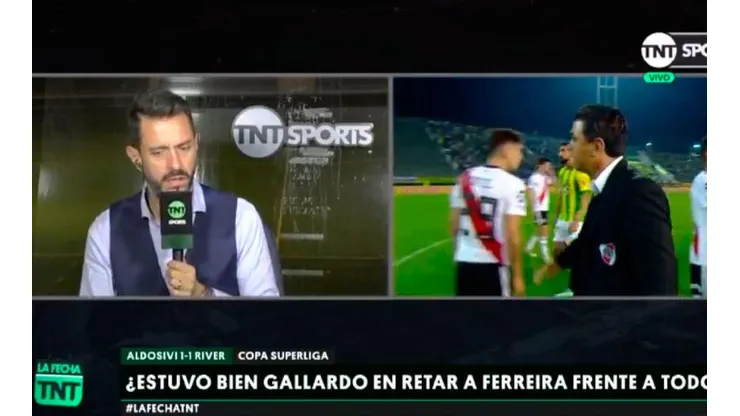 En TNT Sports contaron que ya hubo antecedentes entre Ferreira y Gallardo