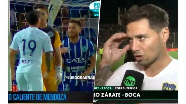 Mauro explicó por qué celebró así el gol.