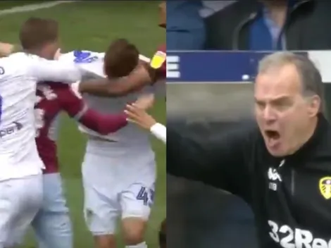 Leeds anotó con un rival caído y Bielsa obligó a sus jugadores a dejar meterse gol