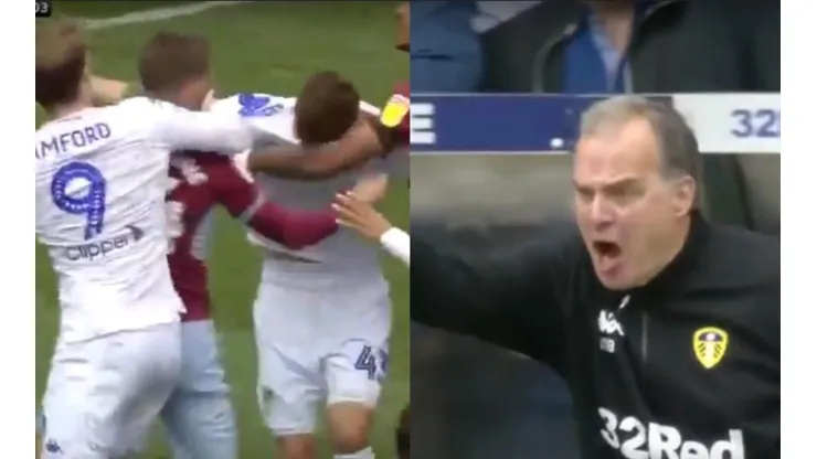 Leeds anotó con un rival caído y Bielsa obligó a sus jugadores a dejar meterse gol