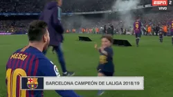 La imagen más tierna: el momento en que Thiago y Mateo corrieron a abrazar a Messi