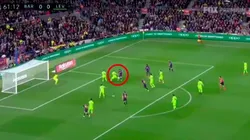 Messi frenó, hizo pasar de largo a dos rivales y marcó para Barcelona