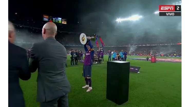 La alegría de Lionel Messi.