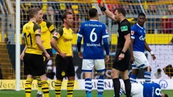 Reus se fue expulsado y comenzó la hecatombe para el Dortmund.