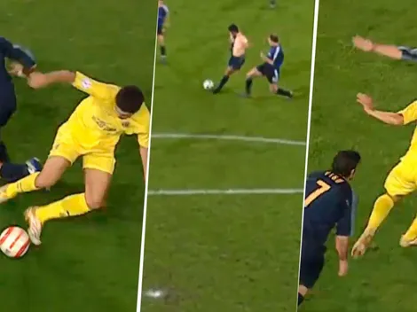 El video viral de Riquelme ridiculizando rivales en Europa