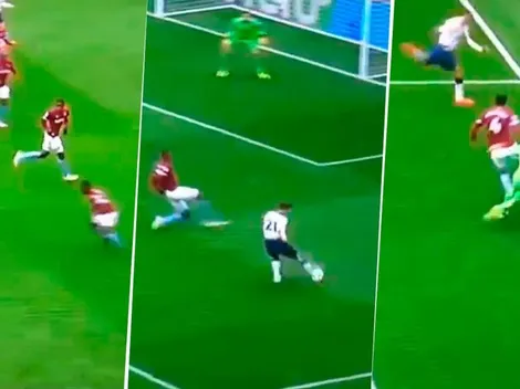 Foyth intentó una heroica en el 90', pero al Tottenham se la sacaron en la línea