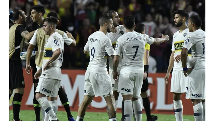 Foto de los jugadores de Boca.