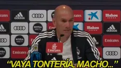 Zidane en conferencia.