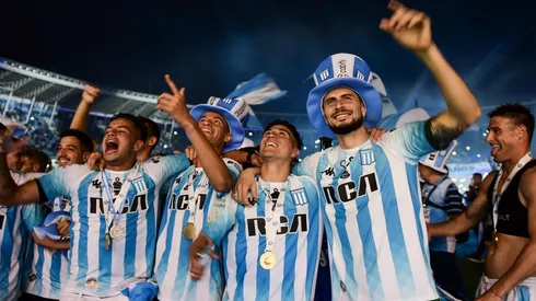 Racing, último campeón del fútbol argentino.