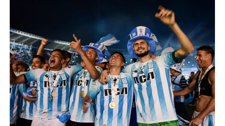 Racing, último campeón del fútbol argentino.