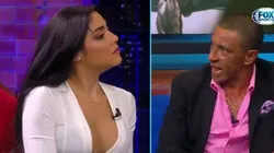 La periodista puso incómodo al ex-futbolista.