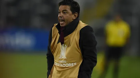 Gallardo durante el partido ante Palestino.