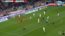 Alario tenía hambre con Bayer Leverkusen y se comió un gol abajo del arco