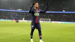 Neymar en la Copa Francia.