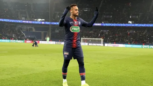 Neymar en la Copa Francia.