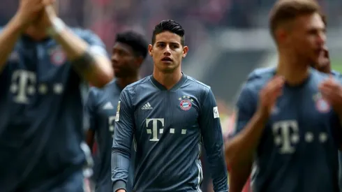 James Rodríguez, en un juego de la Bundesliga.
