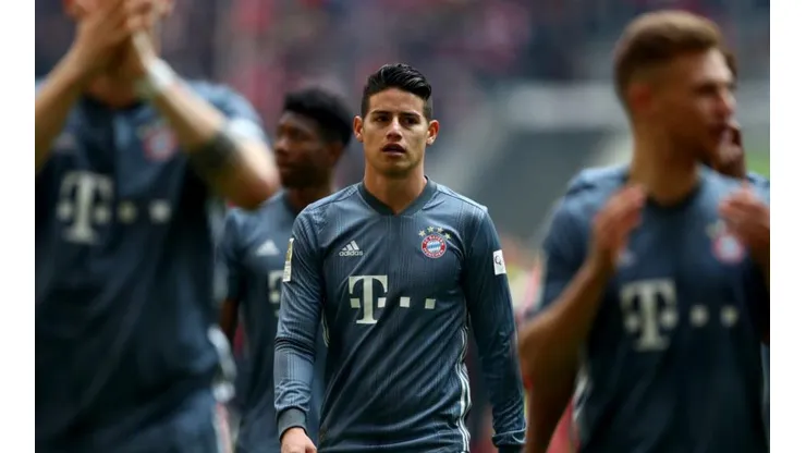 James Rodríguez, en un juego de la Bundesliga.