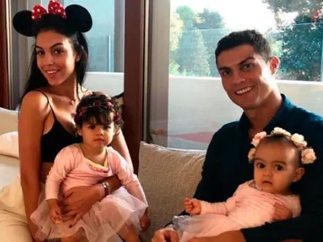 Cristiano Ronaldo empezó el viernes subiendo una foto "con sus princesas"