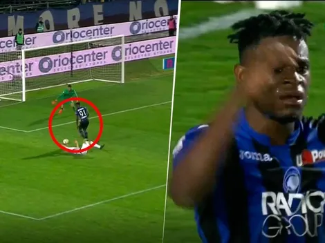 Duván Zapata está en la final, pero tuvo el gol para el Atalanta ¡y le erró a la pelota!