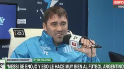 La broma de Coudet sobre el único problema que tiene Messi