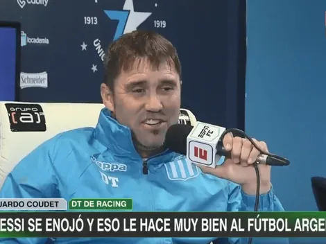 La broma de Coudet sobre el único problema que tiene Messi