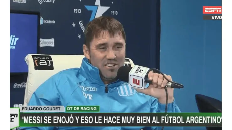 La broma de Coudet sobre el único problema que tiene Messi