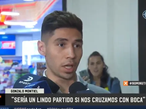 A Benedetto no le gusta esto: Montiel dijo que volver a cruzarse con Boca "sería lindo"