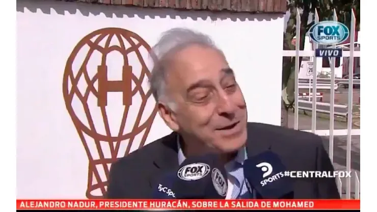 Nadur se rió, pero negó que Diego vuelva al fútbol argentino.