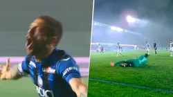 Para qué te traje: el arquero de Fiorentina vio triste al Papu Gómez y le regaló un gol