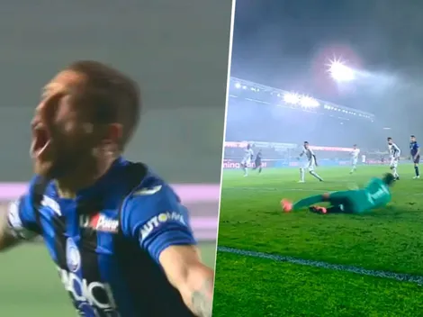 Para qué te traje: el arquero de Fiorentina vio triste al Papu Gómez y le regaló un gol