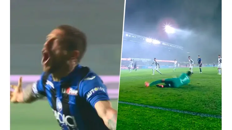 Para qué te traje: el arquero de Fiorentina vio triste al Papu Gómez y le regaló un gol
