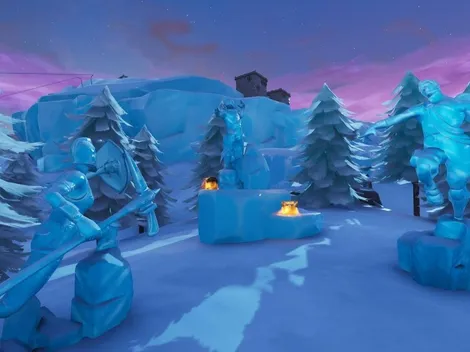 Desafios Semanales: Baila entre tres esculturas de hielo en Fortnite