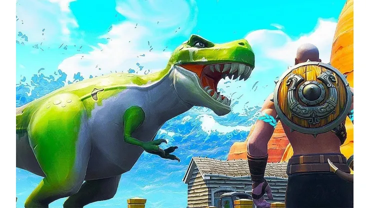 Donde están los dinosaurios para bailar en Fortnite - Desafíos Semanales (Semana 9)