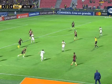 Zárate empezó sobre la banda, Benedetto tiró una pared mágica y descontó Boca