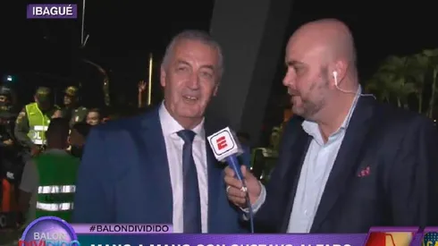 Alfaro, DT de Boca, en diálogo con la prensa.