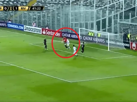 A Armani se le escapó la pelota y terminó haciendo falta afuera del área