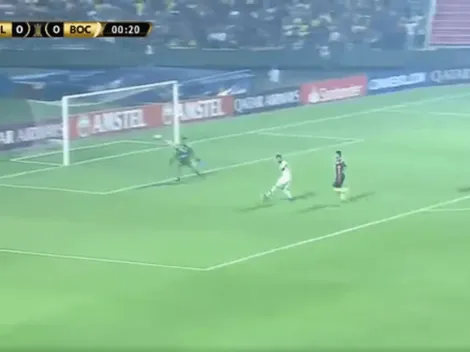 Tolima sacó del medio, Boca la recuperó y Benedetto casi hace el 1-0 a los 20 segundos