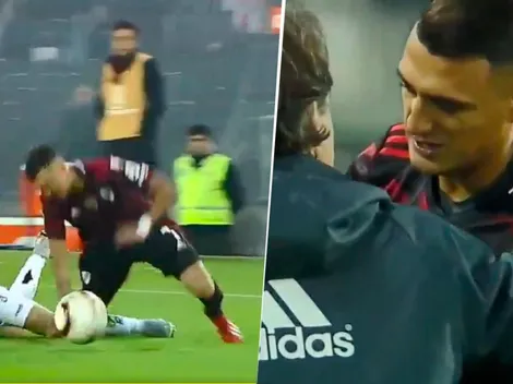 La dura caída por la que se fue lesionado Matías Suárez