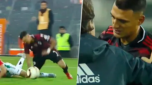 La dura caída por la que se fue lesionado Matías Suárez