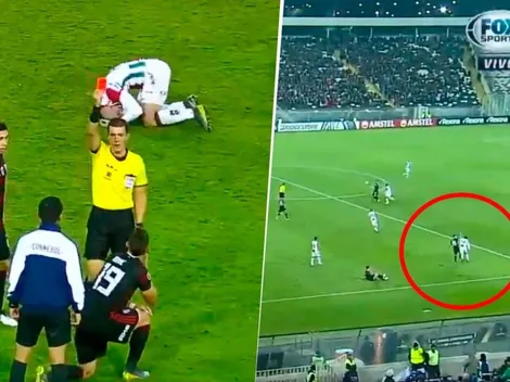 No se puede creer: Borré le pegó sin pelota a un rival y se fue expulsado