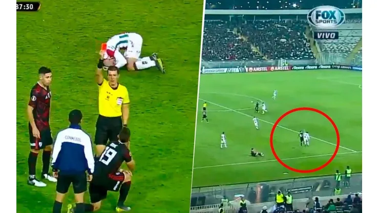 No se puede creer: Borré le pegó sin pelota a un rival y se fue expulsado