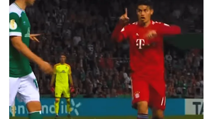 Video: La pelea de James Rodríguez con un jugador del Werder Bremen