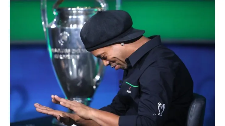 Ronaldinho de visita en la Ciudad de México.
